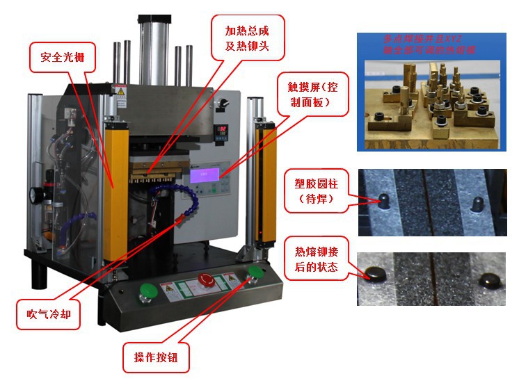 封装玻璃与液压热熔焊接机使用方法图解