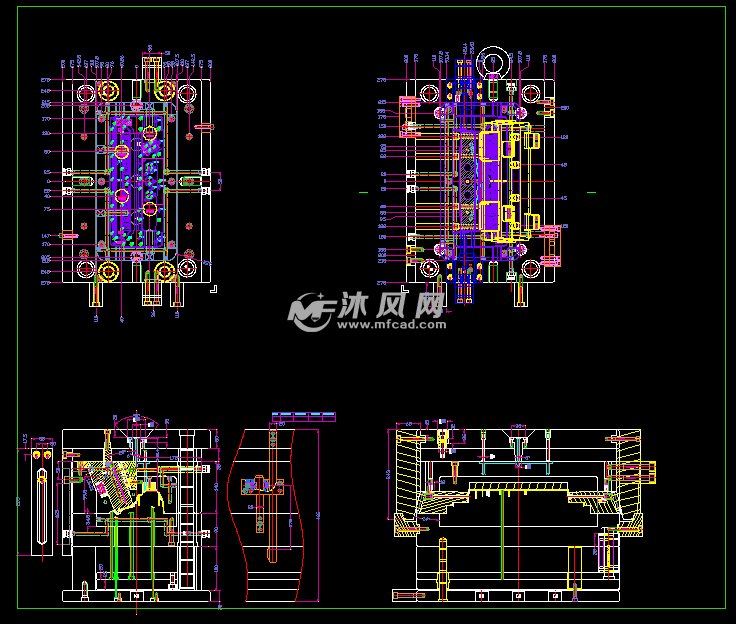 折页机与橡胶模具与风泵装配图