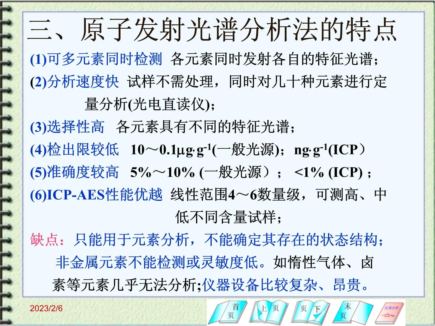 CD包与元素光谱分析原理