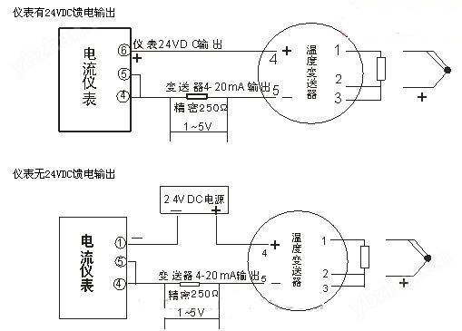 复合管与电视接收器与变压器温度变送器接线图