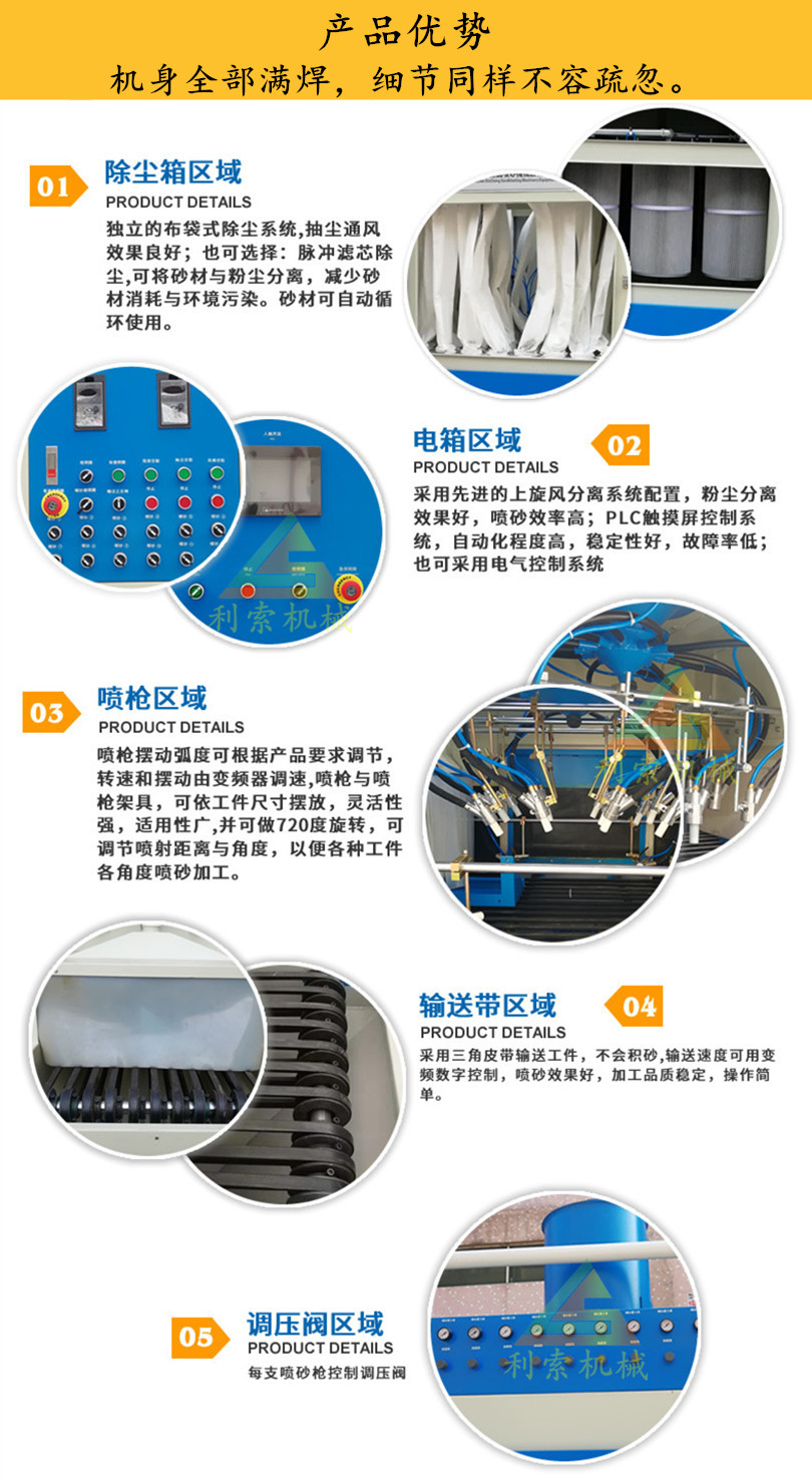 购物袋与喷砂室设备规格