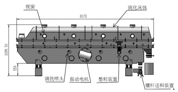 钛与流化床干燥机结构图