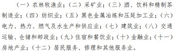 新型辅料与农林牧渔业的行业标准是多少