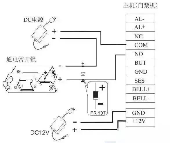 硬度计与门禁二极管怎么接