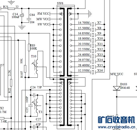 波段开关与软驱接口图解