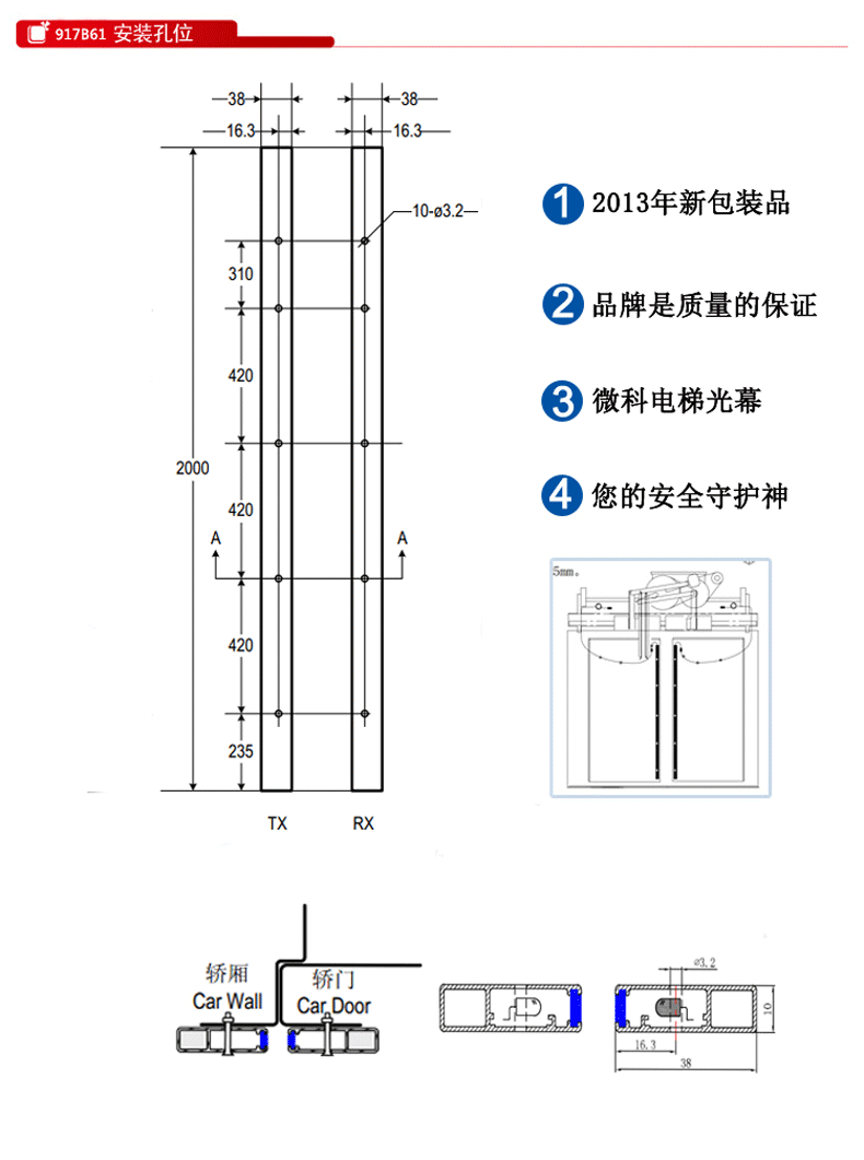 PC管与电梯光幕安装教程