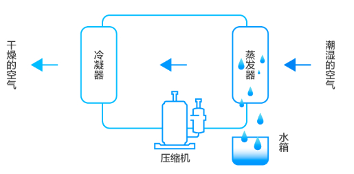 国画与加湿制冷机的工作原理