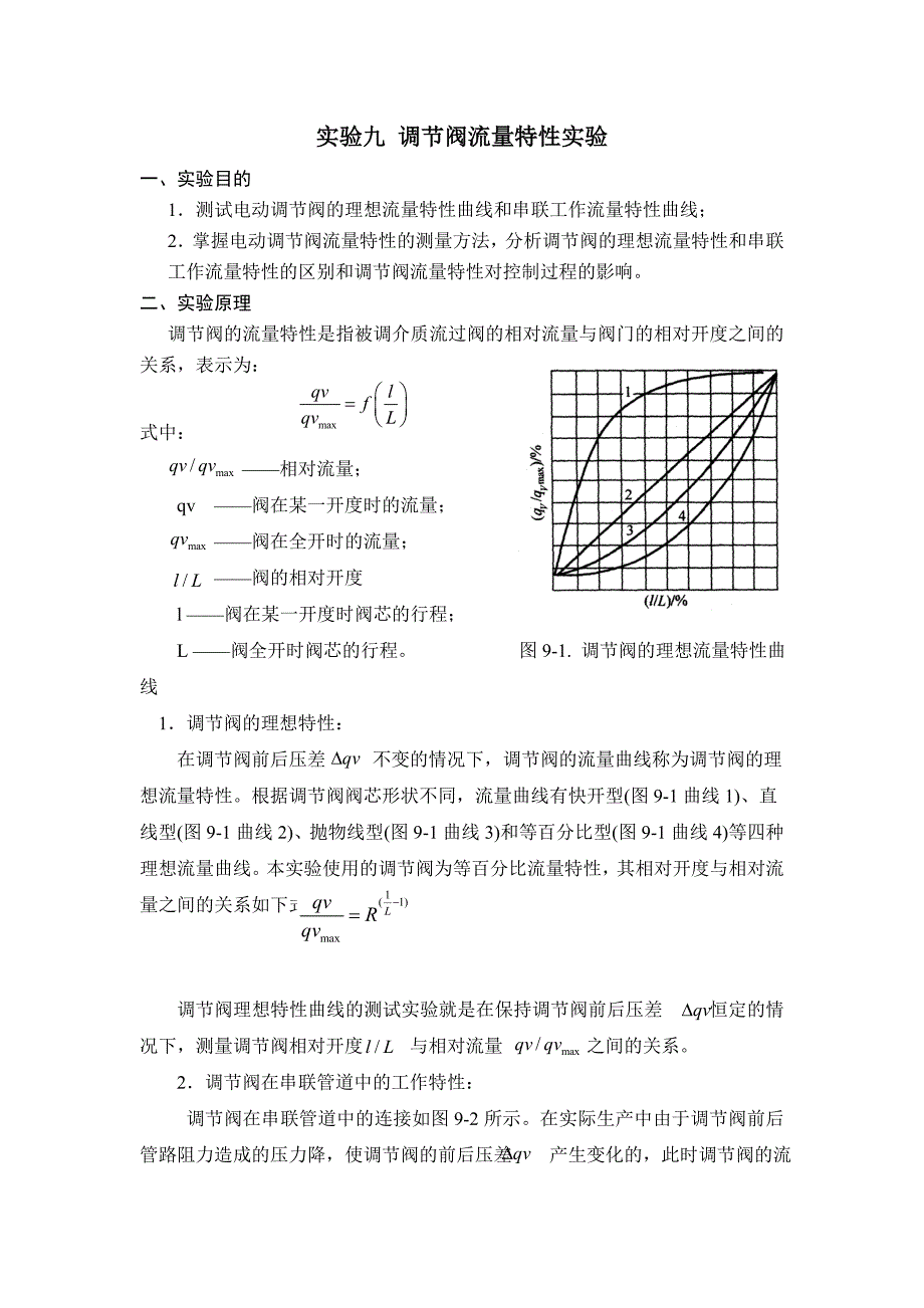 宠物及用品与调节阀特性测试实验