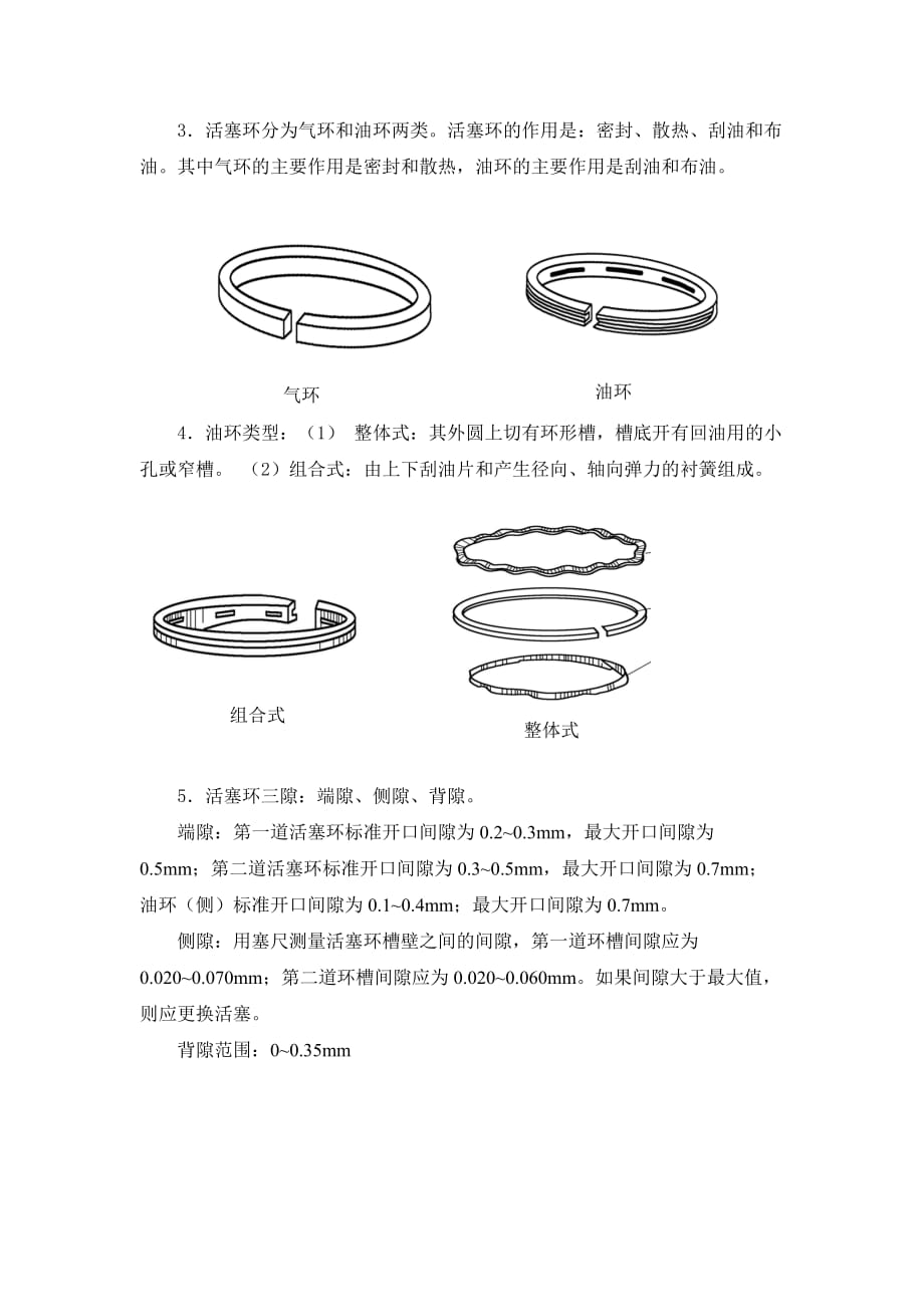 水分计与活塞环的材料及加工工艺