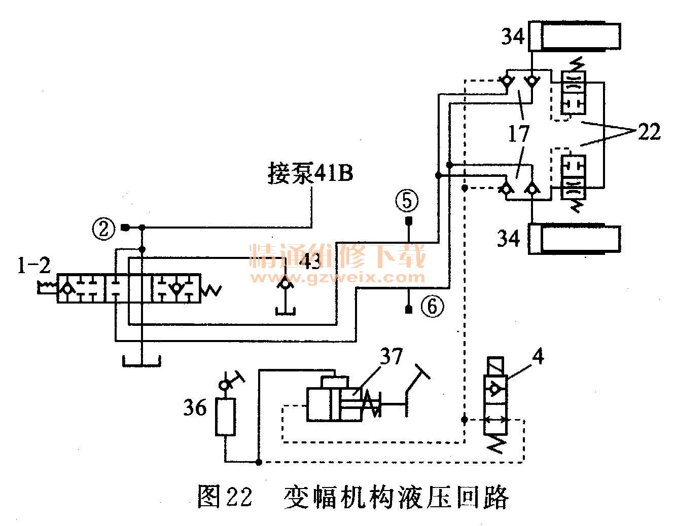 三菱(菱帅/猎豹)与起重机液压系统工作原理