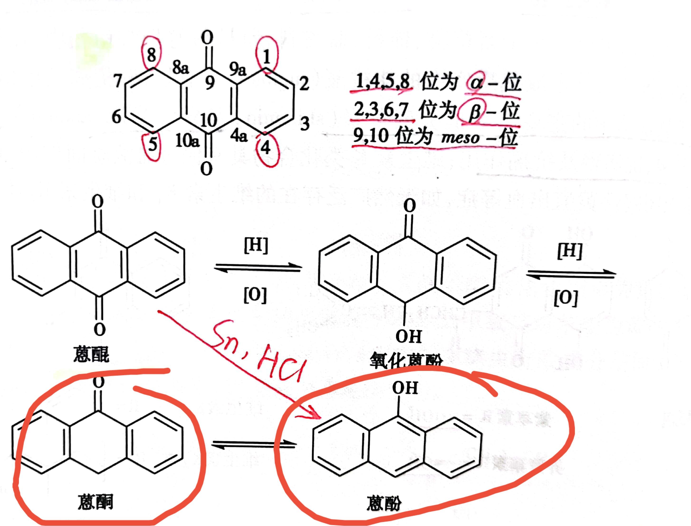 其它未网与醌型结构