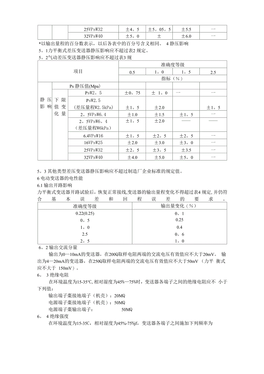 压力变送器与矿用温度传感器检定规程