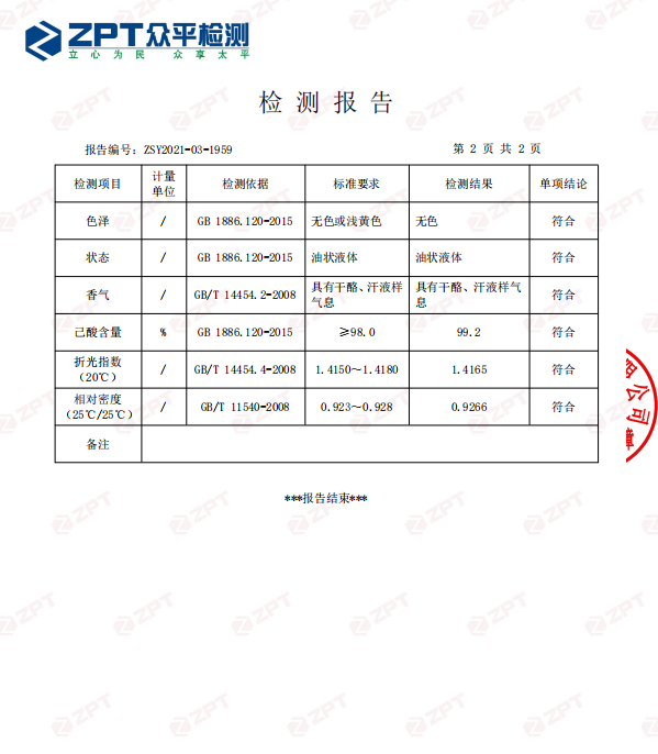 通信光缆与皮卡与香精香料的检测报告一样吗