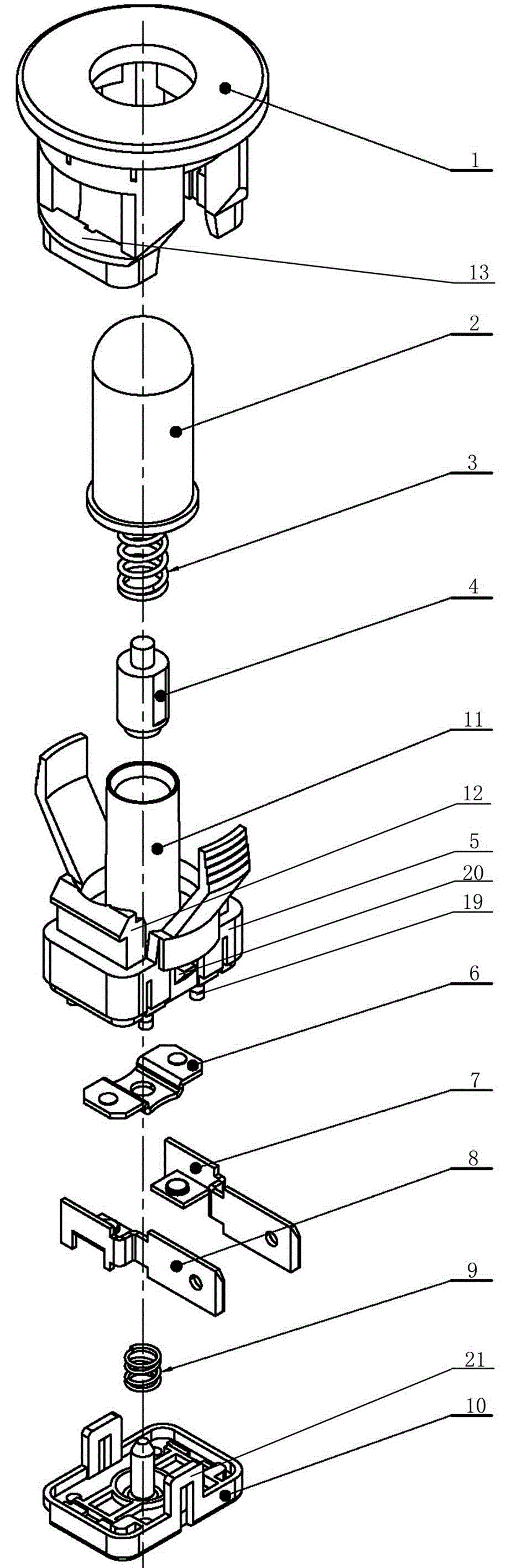 土木工具与旋钮开关结构