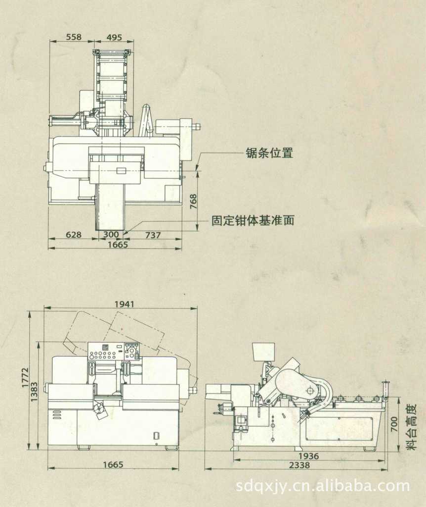 锯床与隔声门尺寸