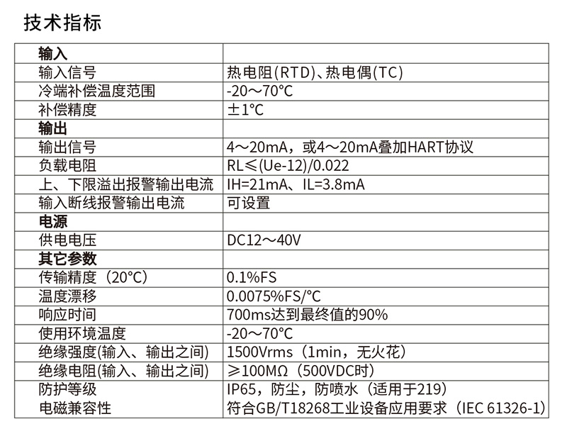 涂布机与温度变送器铭牌