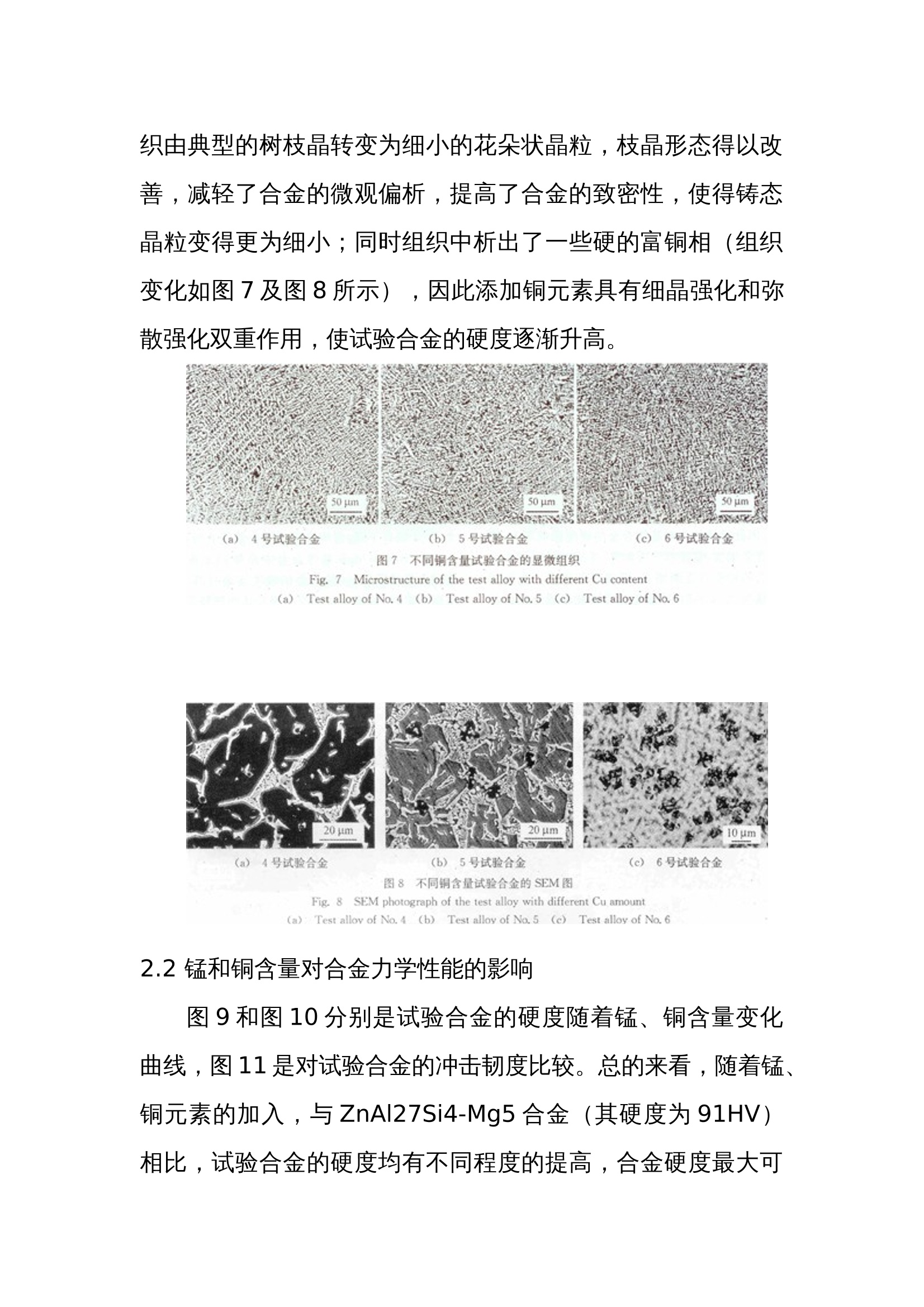 服装辅料与锌合金金相分析