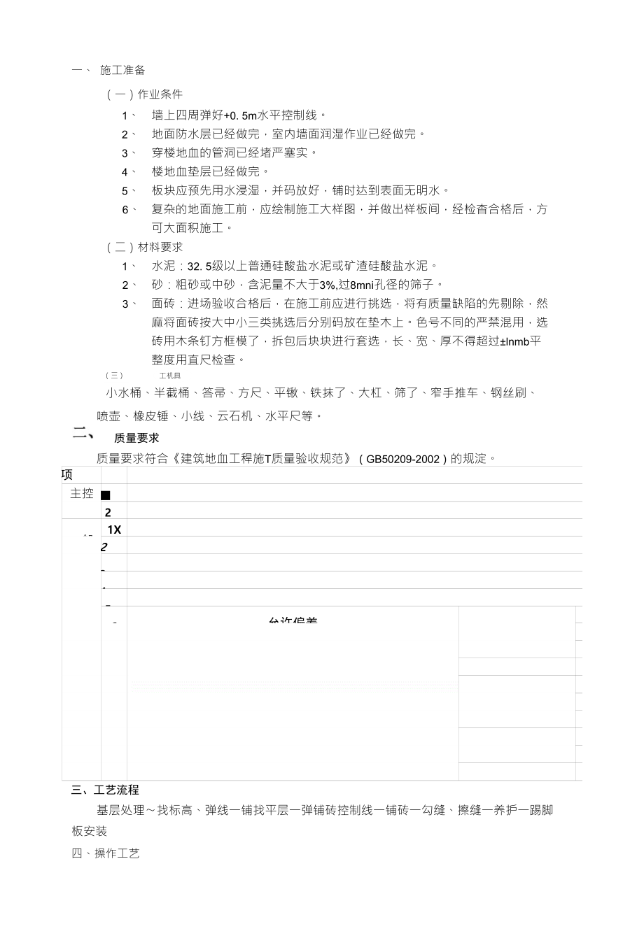 混纺/交织类面料与瓷砖胶施工工艺实训报告