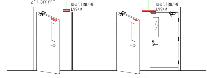 回程水源与双开门的防火门怎么安装