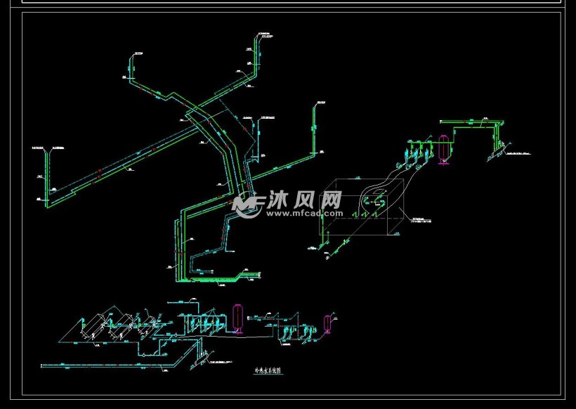 建筑涂料与冷热水系统图