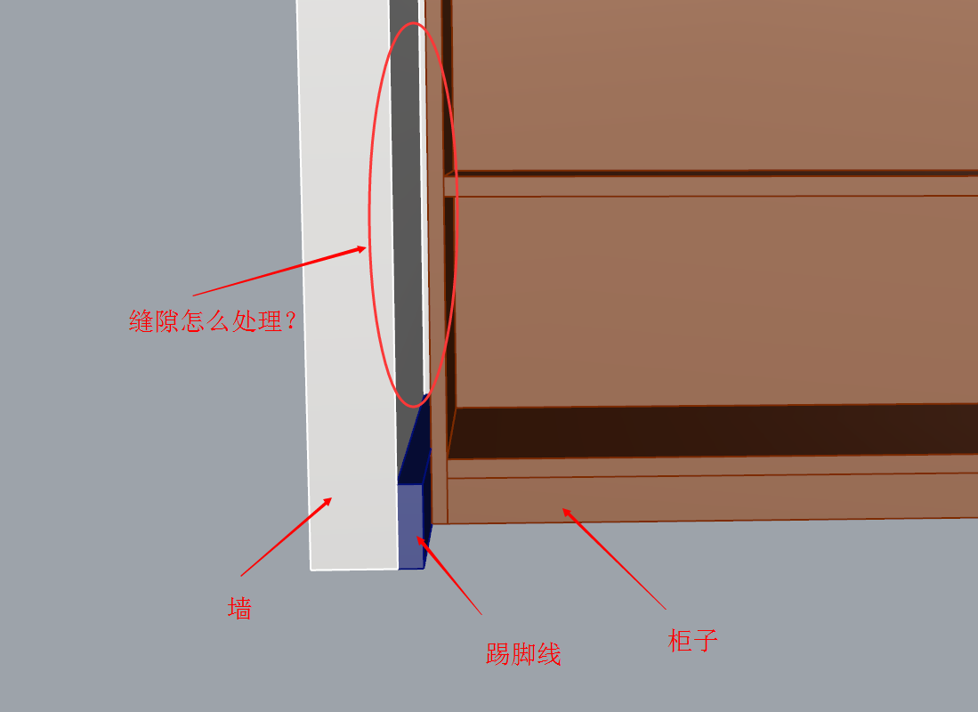 线材与踢脚板如何与墙连接