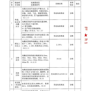 金属管件与白炽灯检测报告