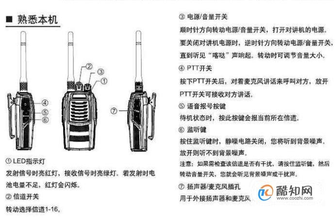 风景画与对讲机怎么关灯