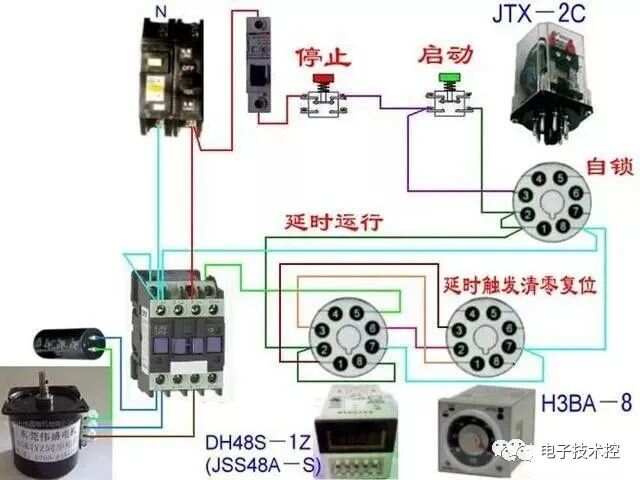 腰包与挂表与高压接触器接线图片