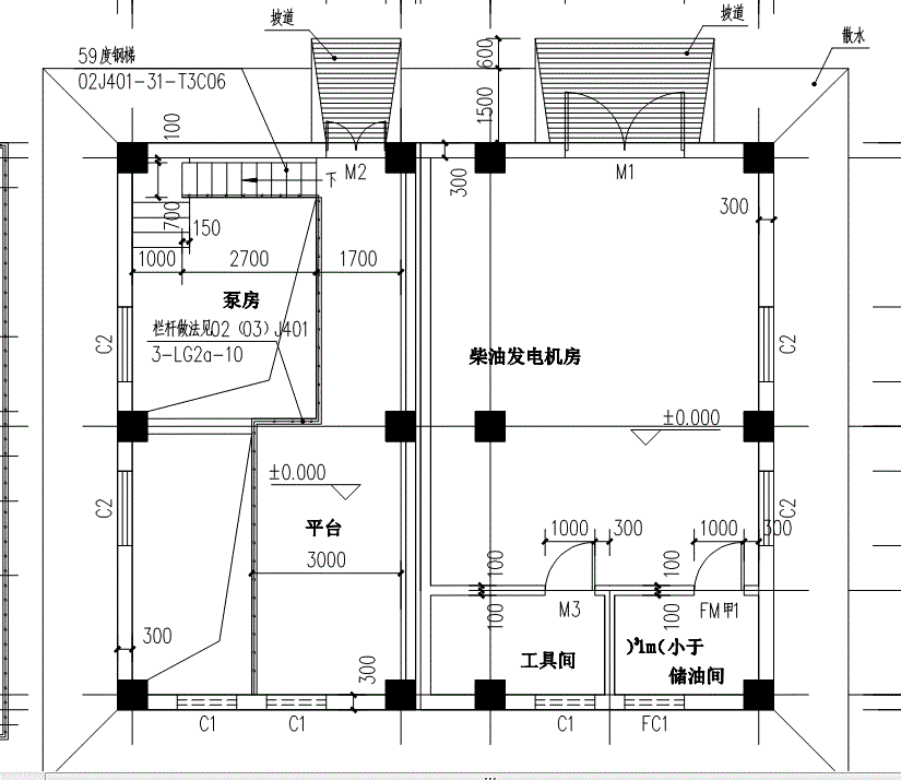 餐厅套装与柴油发电机房和其他房子能合建吗