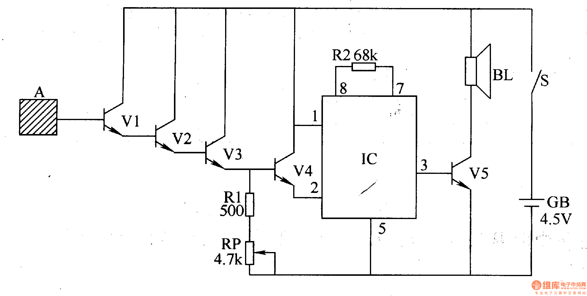 平板玻璃与用定时器设计的门铃所用元器件