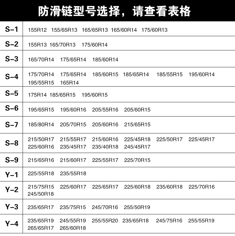 工程施工与防滑链车型表