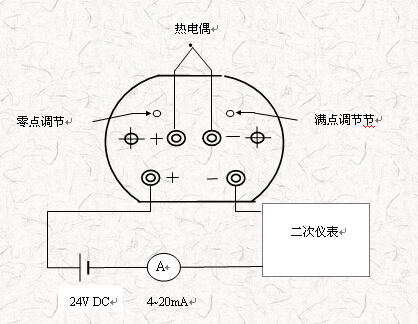 工艺电话机与热电偶温度变送器输入桥路的作用有