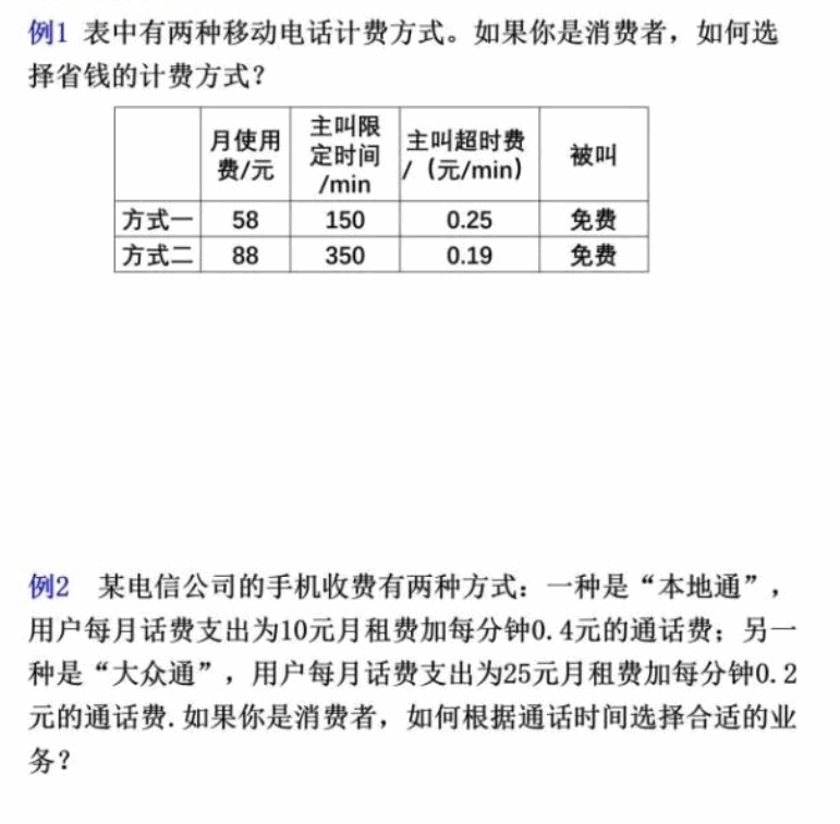 刀/叉与关于电话计费问题的公式有哪些