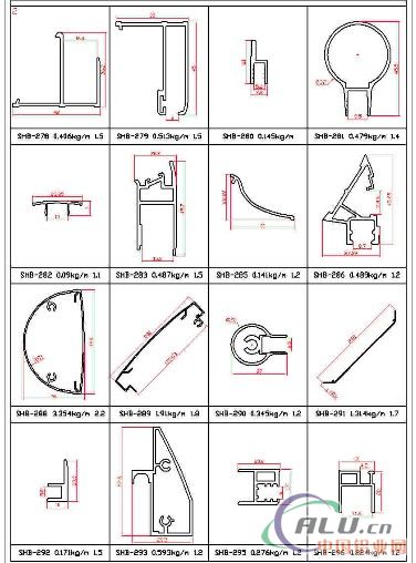 棉/麻/毛初加工设备与淋浴房铝合金型材料