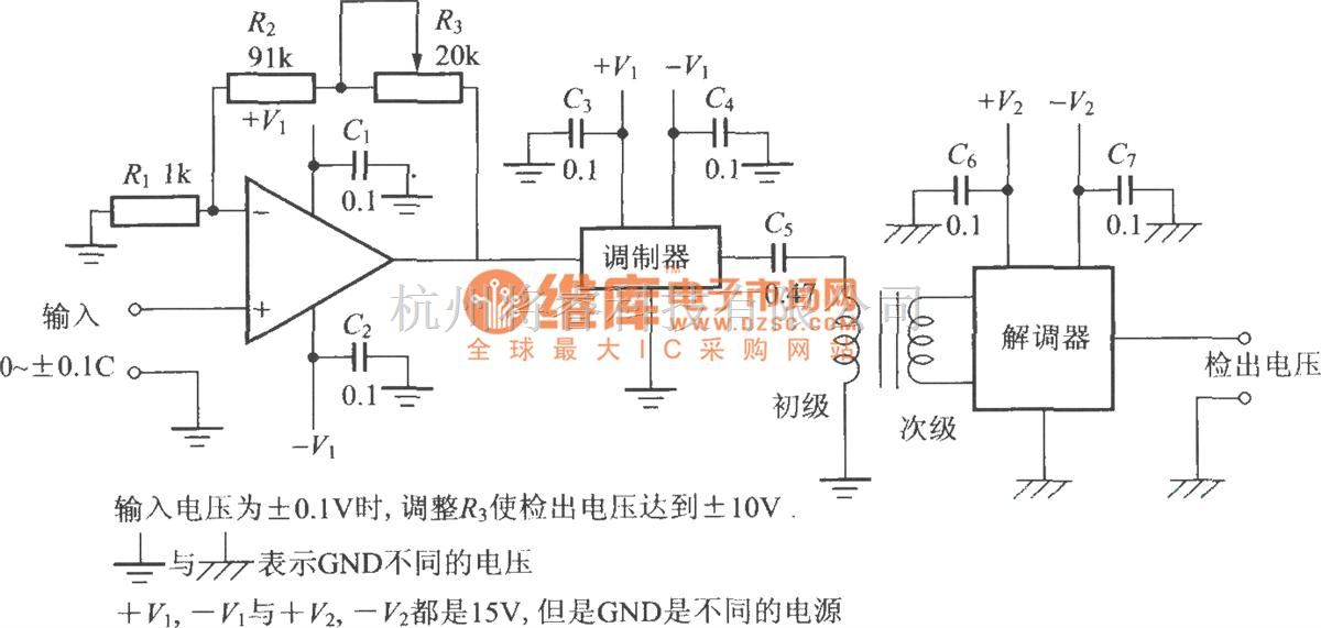 电压测量仪表与信号屏蔽器电路