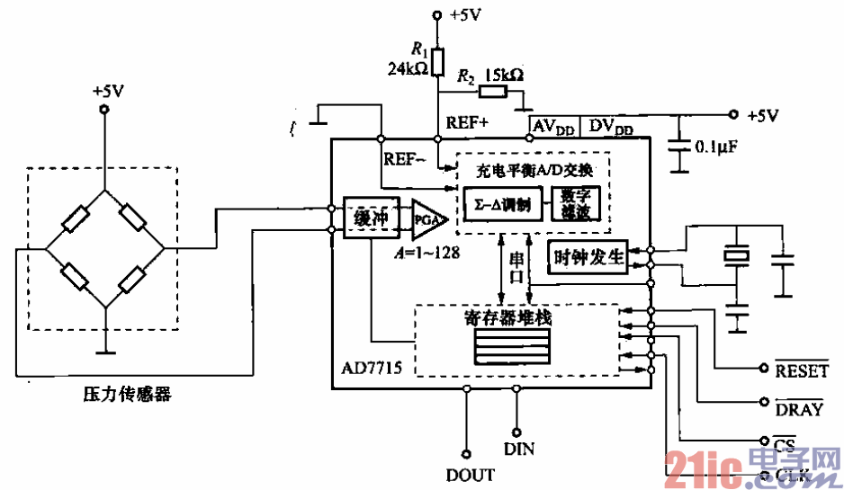 压力仪表与信号屏蔽器电路原理