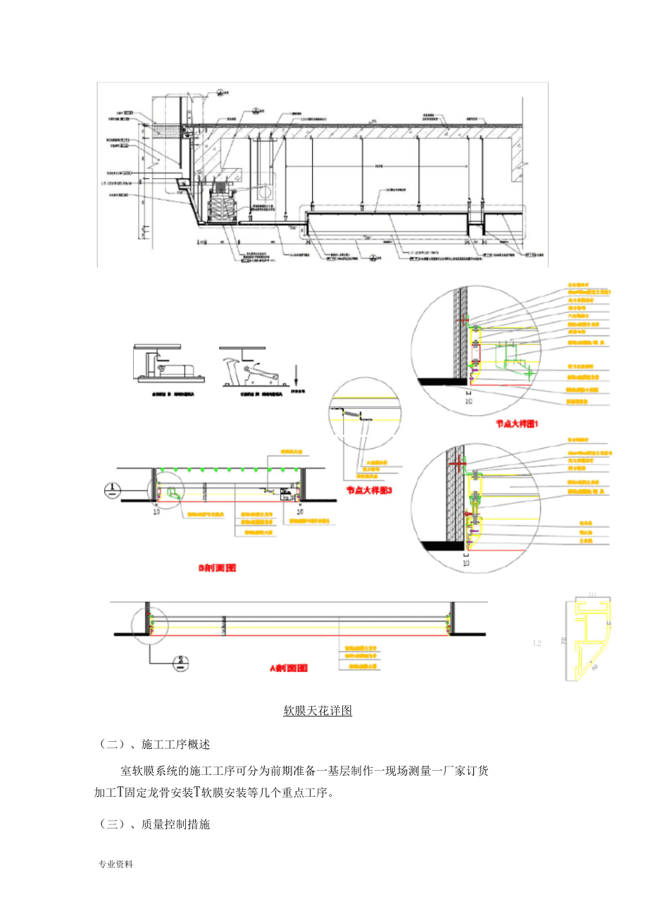 文件袋/卷宗与软膜天花的施工工艺