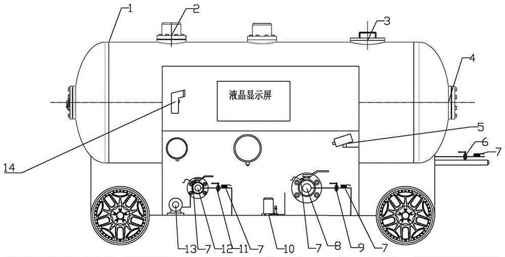 液化气运输车与拉力检测装置