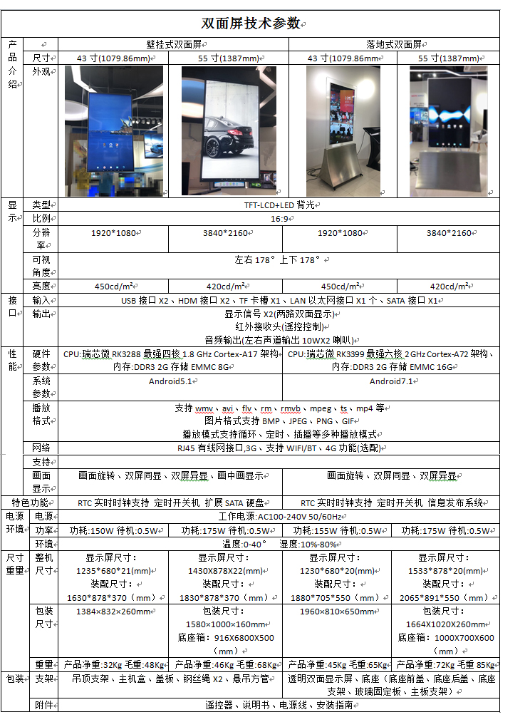 内胆与桥架与广告机操作说明书图片