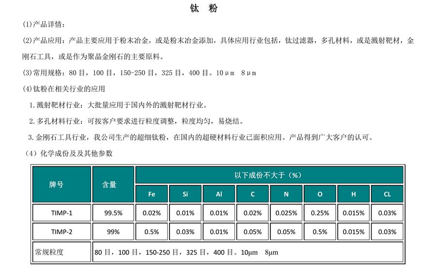 钛粉系列与防护面罩数量单位