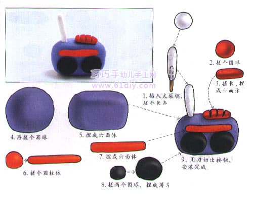 紫外分析仪与电话玩具手工制作