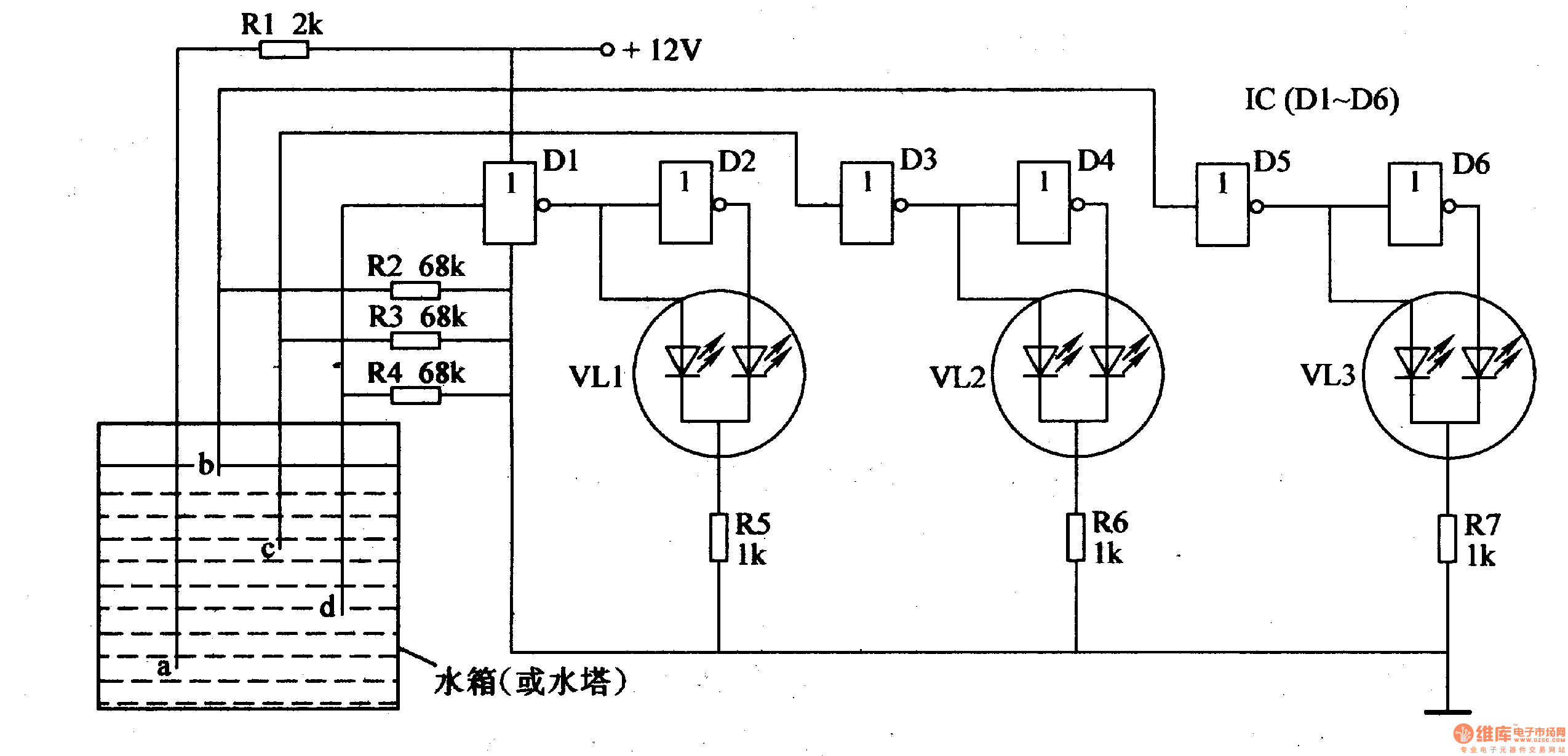 运动场馆灯具与隔膜泵控制电路图