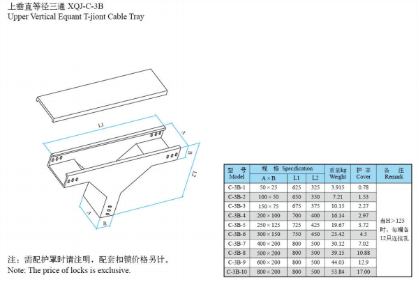 桥架与1500lb常压法兰端盖