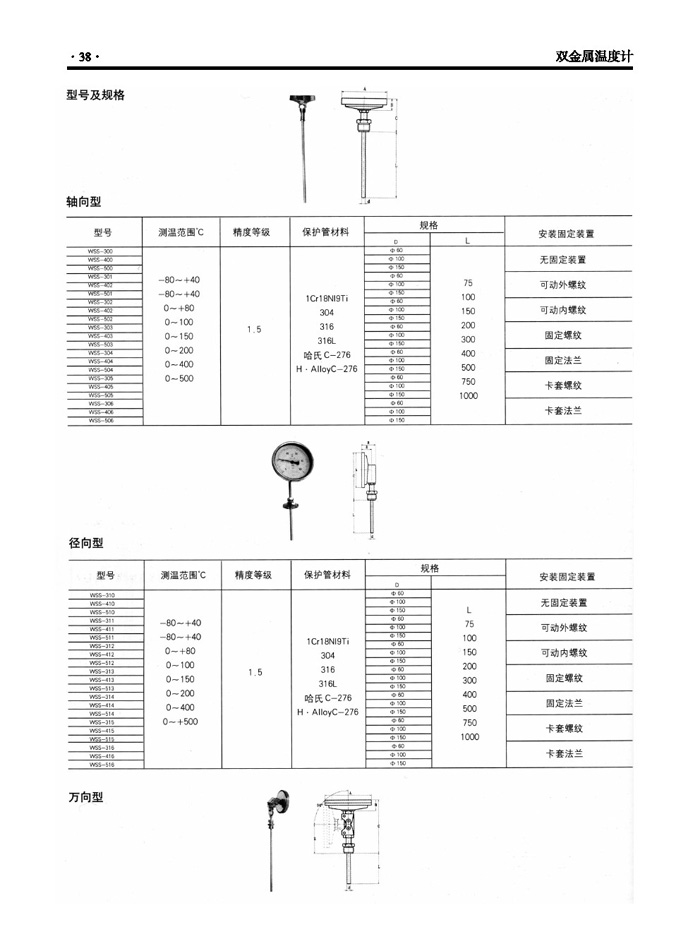 耳钉与双金属温度计选型