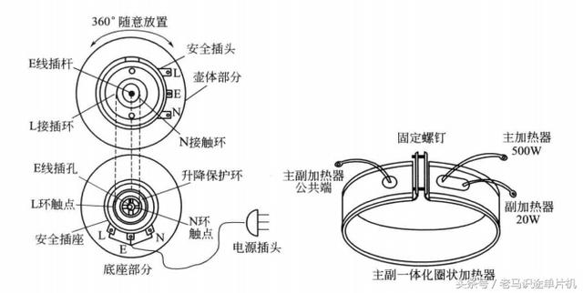 低压控制器与电热水壶壶盖怎么安装