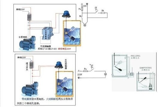 开关与液位箱子怎么接