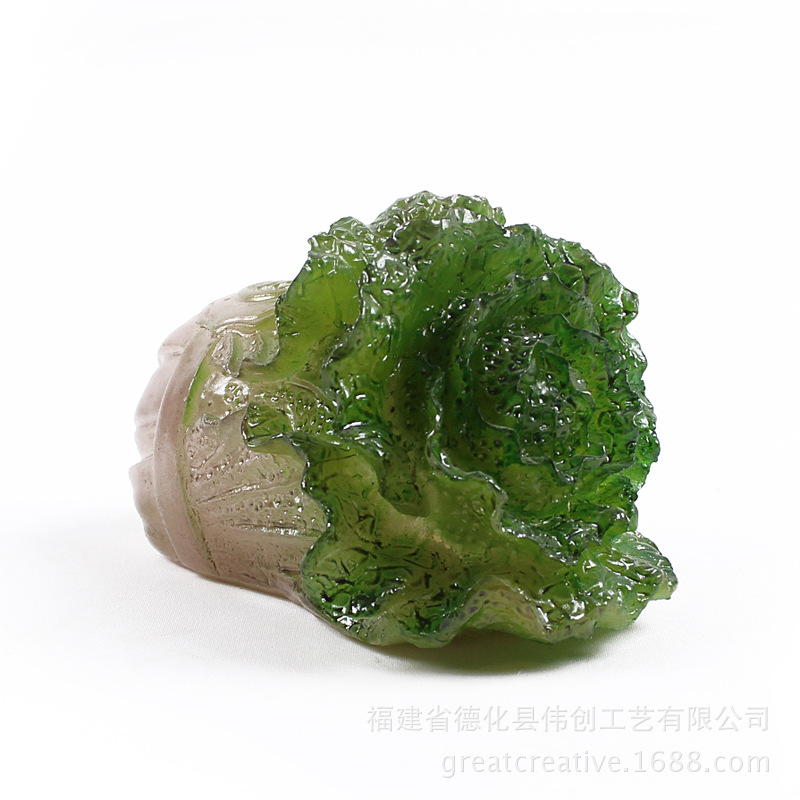 细菌肥料与树脂大白菜工艺品