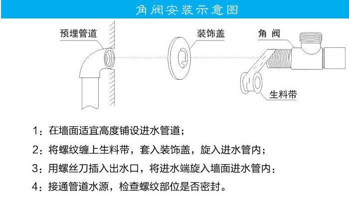 卫浴陶瓷与三角阀安装方法视频教程