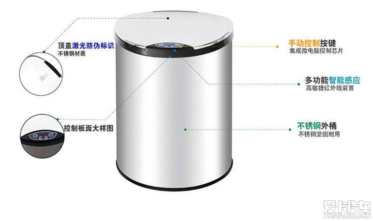 空气净化与按钮垃圾桶的开关怎么拆