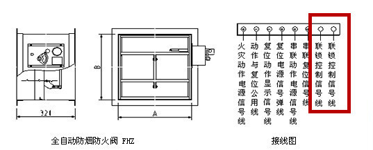 电话线与消防防烟防火阀实体接线图